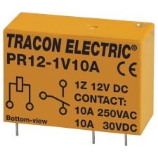 Tracon Budapest Kft. Print relé 12V DC / 1×CO, 10A, PR12-1V10A Tracon villanyszerelés