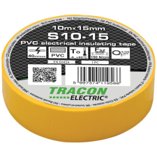Tracon Budapest Kft. Szigetelő szalag 10x15 sárga S10-15 Tracon villanyszerelés