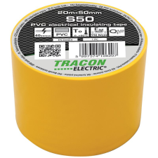 Tracon Budapest Kft. Szigetelő szalag 20x50 sárga Tracon S50 villanyszerelés