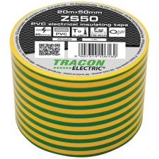 Tracon Budapest Kft. Tracon szigetelő szalag 20x50 zöld-sárga ZS50 villanyszerelés
