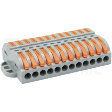 TRACON Csavar nélküli vezetékösszekötő, toldó, nyitható0,5-4mm2, 32A, 400VAC 12P villanyszerelés