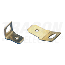 TRACON Csavaros rögzítésű szigeteletlen csatlakozó csap, sárgaréz6,3x0,8mm 90°, M5 villanyszerelés