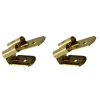 TRACON CSEL Szigeteletlen rátolható csatlakozó csap+hüvely, sárgaréz 6,3×0,8mm, 1-2,5mm2