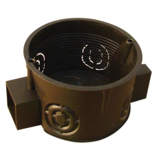 TRACON D60S Perforált szerelvénydoboz süllyesztett, sorolható, fekete 64×15×40mm, IP44 villanyszerelés