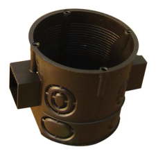 TRACON D60SM Perforált szerelvénydoboz süllyesztett,mély,sorolható,fekete 64×61mm, IP44 villanyszerelés