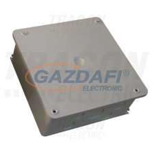 TRACON DN200X200 Szerelődoboz műanyag, falon kívüli, szürke 200×200mm, IP44 villanyszerelés