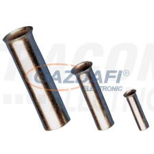 TRACON E08NR Szigeteletlen érvéghüvely, ónozott elektrolitréz 10mm2, L=12mm villanyszerelés