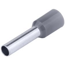 TRACON E120 Szigetelt (PA6.6) érvéghüvely, ónozott elektrolitréz, szürke 4mm2, L=19,5mm villanyszerelés