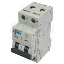 TRACON Egyenáramú kismegszakító PV rendszerekhez, 2 pólus, C kar.50A, 440V DC villanyszerelés