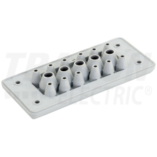 TRACON EKBV-16 Elosztószekrény kábelbevezető, gumi, 17db kábelhez 127×56×19mm, IP65 villanyszerelés