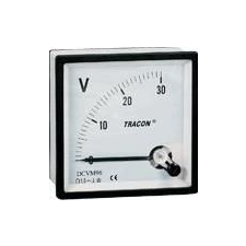 Tracon Electric Analóg egyenáramú voltmérő - 48x48mm, 450V DC DCVM48-400 - Tracon villanyszerelés