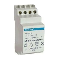 Tracon Electric Biztonsági (csengő) transzformátor - 230V / 4-8-12V AC BT-81 - Tracon villanyszerelés