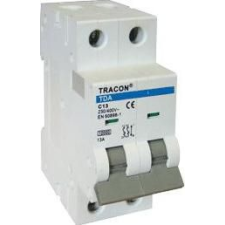 Tracon Electric Kismegszakító, 2 pólus, B karakterisztika - 6A, 10kA TDA-2B-6 - Tracon villanyszerelés