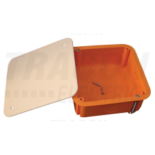 Tracon Electric Tracon GD100 négyzet alakú süllyesztett gipszkartonfalhoz kötődoboz 100x100x45 fedéllel villanyszerelés