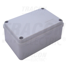 TRACON Elektronikai doboz, világos szürke, teli fedéllel 120×80×50mm, IP56 villanyszerelés