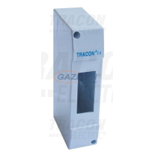 TRACON elosztódoboz, falon kívüli, ajtó nélkül, 1x1 modul, IP40, LxWxH=32x130x62mm villanyszerelés