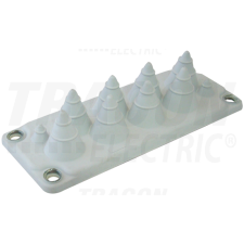 TRACON Elosztószekrény kábelbevezető, gumi, 10db kábelhez216x84mm; IP55 villanyszerelés
