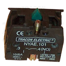 TRACON Érintkező-egység fémalapra szerelt nyomógombokhoz 1×NO, 3 A/400 V villanyszerelés