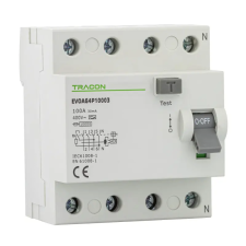 TRACON EVOAG4P4003 Áram-védőkapcsoló, 4 pólusú 40A, 30mA, 10kA, A villanyszerelés