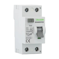 TRACON EVOAGS2P1003 Áram-védőkapcsoló, 2 pólusú 100A, 300mA, 10kA, A/S villanyszerelés