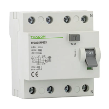 TRACON EVOAGS4P801 Áram-védőkapcsoló, 4 pólusú 80A, 100mA, 10kA, A/S villanyszerelés