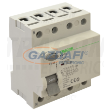 TRACON EVOG4P403 Áram-védőkapcsoló, 4 pólusú 40A, 300mA, 6kA, A villanyszerelés
