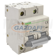 TRACON EVOH263 Kismegszakító, nagyáramú, 2 pólus, C karakterisztika 63A, 2P,10kA villanyszerelés