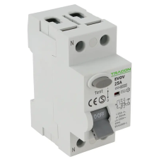 TRACON EVOV2P801 Áram-védőkapcsoló, 2 pólusú 80A, 100mA, 6kA, AC villanyszerelés