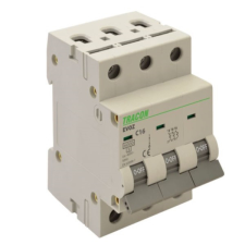 TRACON EVOZ3C63 63A C 3P 6kA kismegszakító villanyszerelés