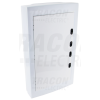 TRACON Falon kívüli elosztódoboz, fehér-sík ajtóval, NPE nélkül3×12 (36) modul, IP40, (H×W×D=570×330×100mm)