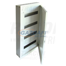 TRACON fém elosztódoboz, süllyesztett, maszkos, 4×16 modul, 776×464×115mm, IP42, fehér villanyszerelés