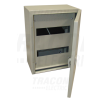 TRACON Fém elosztószekrény, maszkos, acél, szürke4×22 mod, H×W×D=600×500×200mm, IP55