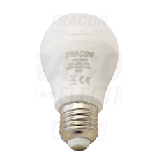 TRACON Fényerő-szabályozható gömb burájú LED fényforrás 230 V, 50 Hz, 10 W, 2700 K, E27, 800 lm, 250°, A60, EEI=A+ izzó
