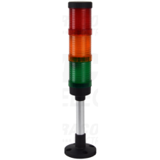 TRACON Fényjelző oszlop, függőleges alap, (hangjelző nélkül)AC230V, 3 R,Y,G, IP65 villanyszerelés