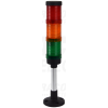 TRACON Fényjelző oszlop, függőleges alap, (hangjelzővel)AC/DC24V, 3 R,Y,G, IP65, 80dB