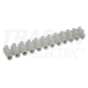 TRACON Flex. nyomólemezes sorozatkapocs, H profil, 12 tag, natúr2,5mm2, 450VAC, 16A, PP