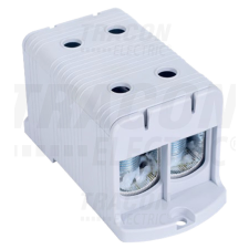 TRACON Főáramköri leágazó kapocs dupla, felületre szerelhető, szürke 35-240mm2 villanyszerelés