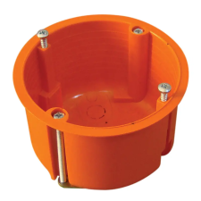TRACON GD6021 Gipszkarton doboz, sima, fedél nélkül, narancssárga 65×45mm, IP44 villanyszerelés