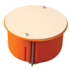 TRACON GD8021 Gipszkarton doboz, sima, fedéllel, narancssárga 80×45mm, IP44