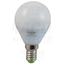 TRACON Gömb búrájú LED fényforrás 230VAC, 5 W, 2700 K, E14, 370 lm, 250° izzó
