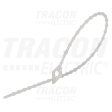TRACON Gyöngyös nyitható kábelkötegelő, natúr120×1,3mm, D=6-25mm, PE villanyszerelés
