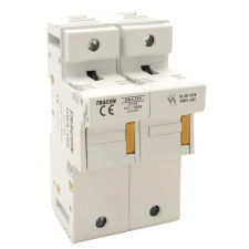 TRACON HBA-2P-100 Szakaszolókapcsoló-biztosító hengeres biztosítóhoz 100A; 22x58mm villanyszerelés