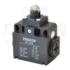 TRACON Helyzetkapcsoló, görgős 1×NO+1×NC, 6A/230V AC, IP65 villanyszerelés