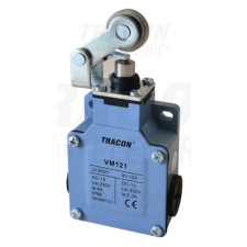 TRACON Helyzetkapcsoló, karos-görgős fémházas1×NO+1×NC, 6A/230V AC, IP66 villanyszerelés