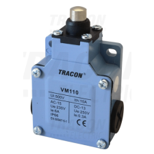 TRACON Helyzetkapcsoló, kúpos fémházas1×NO+1×NC, 6A/230V AC, IP66 villanyszerelés