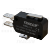 TRACON Helyzetkapcsoló, mikro, rugószáras1×CO 10(3)A/230V, 15mm, 6,3x0,8 mm, IP00