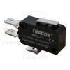 TRACON Helyzetkapcsoló, mikro, rugószáras 1×CO 10(3)A/230V, 15mm, 6,3x0,8 mm, IP00