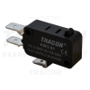 TRACON Helyzetkapcsoló, mikro, ütközős 1×CO 10(3)A/230V AC, 6,3x0,8 mm, IP00
