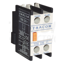 TRACON Homlokoldali segédérintkező TR1D/F és TR1E kontaktorokhoz 230V, 50Hz, 2A, 2×NC villanyszerelés