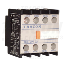 TRACON Homlokoldali segédérintkező TR1D/F és TR1E kontaktorokhoz 230V, 50Hz, 2A, 4×NO villanyszerelés